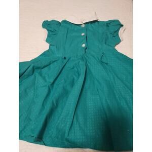 Lydia Line Vintage Cotton Full Circle Skirt Size 5 Girls Dress 1940's - 50's